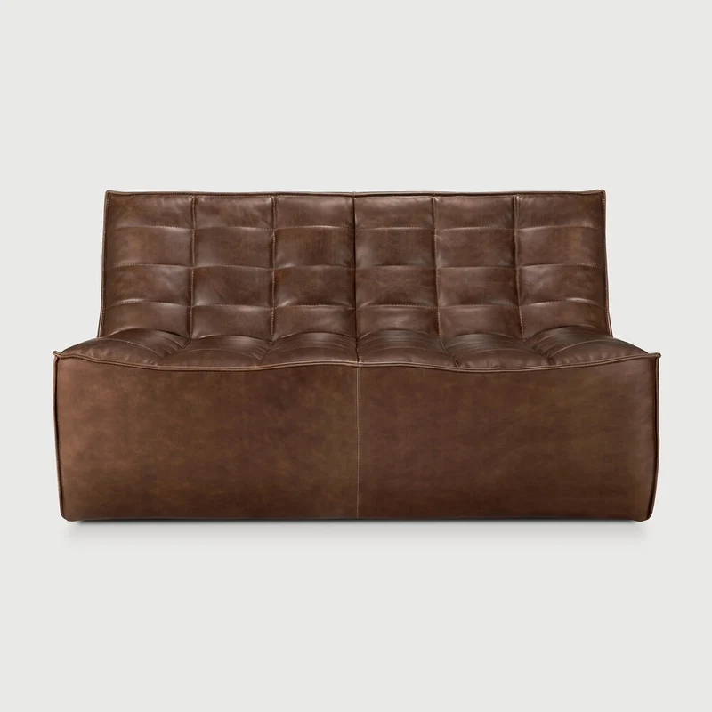 N701 2 Seater - Chestnut Leather