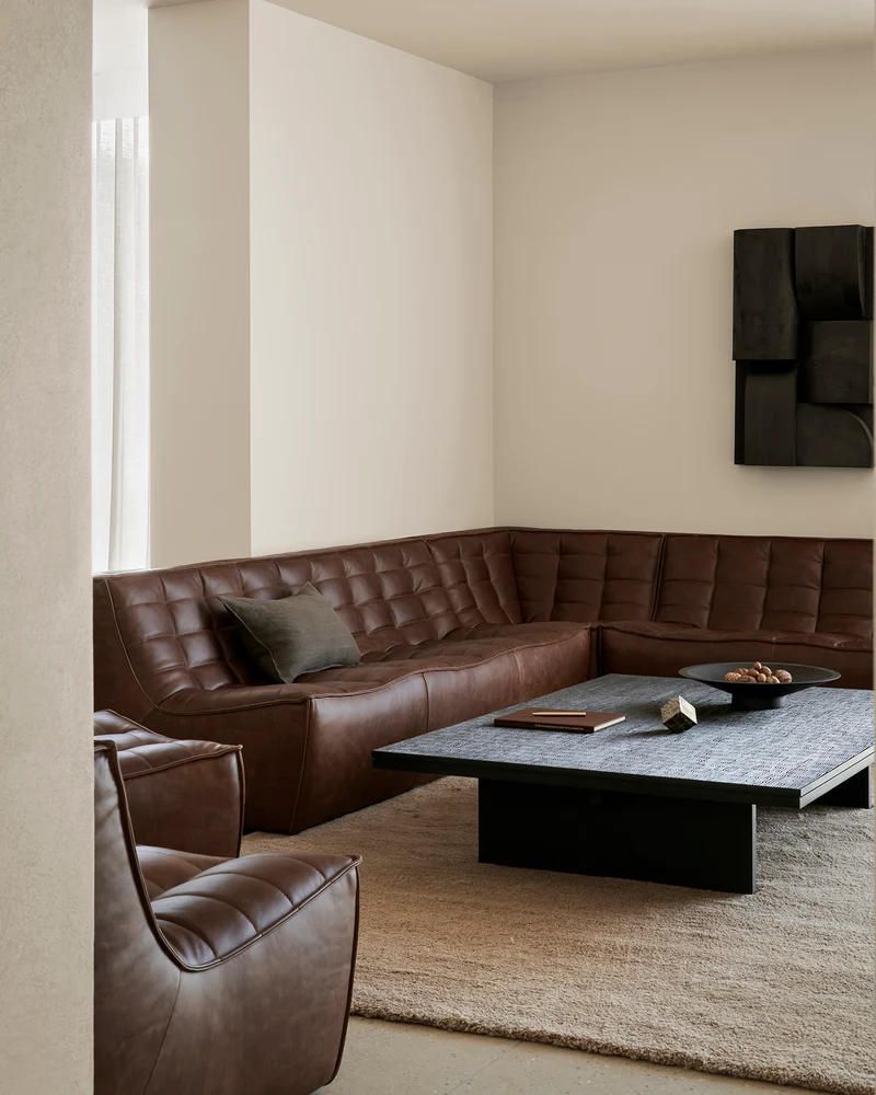 N701 2 Seater - Chestnut Leather