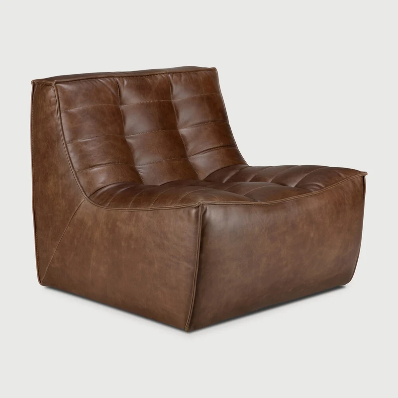 N701 1 Seater - Chestnut Leather