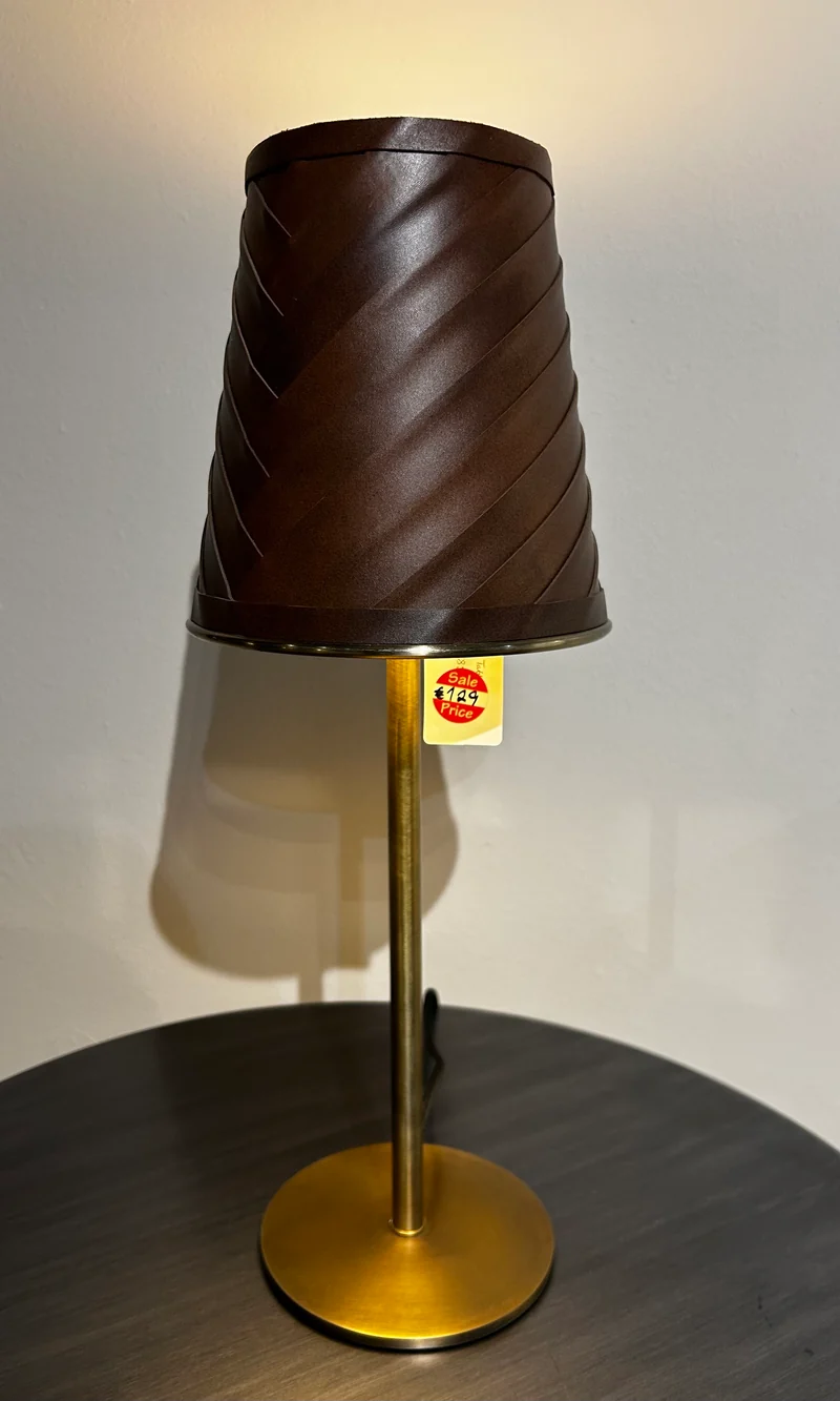 Gold & Brown Table Lamp