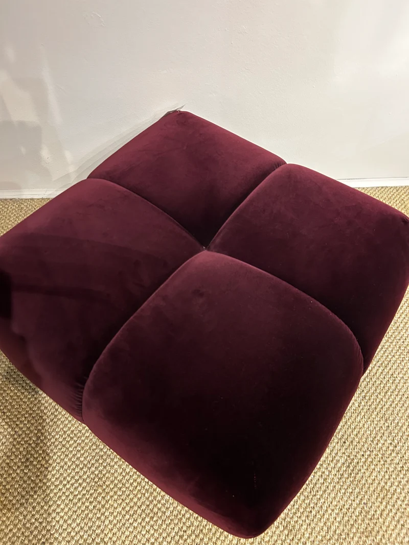 Clyde Velvet Footstool