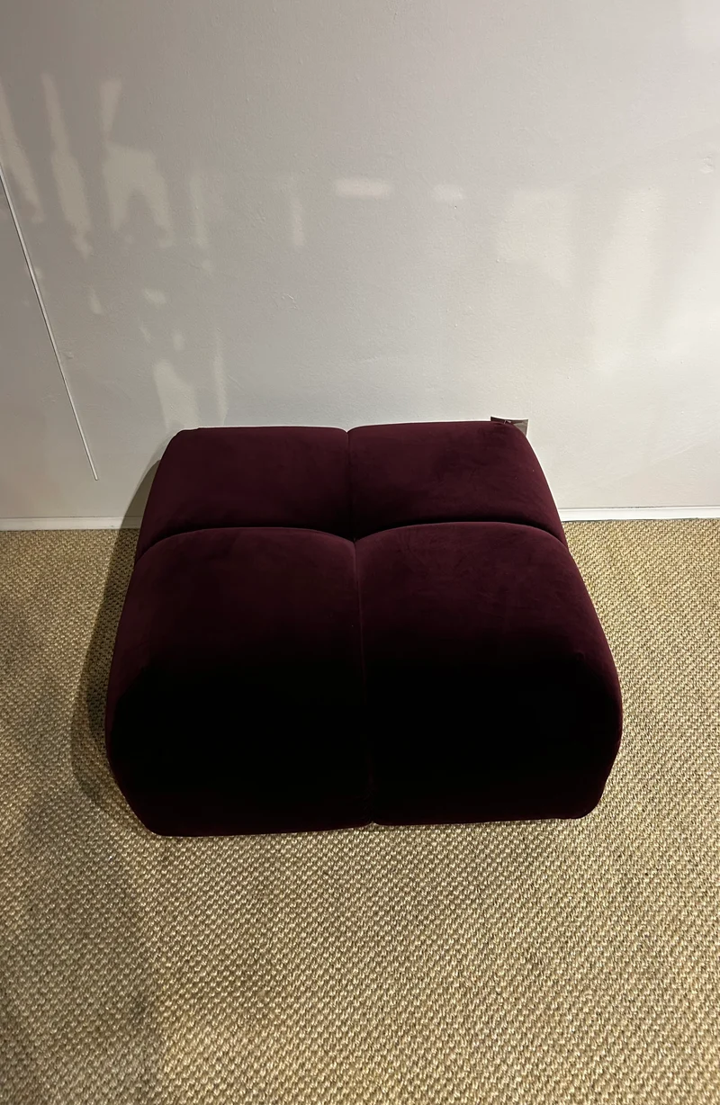 Clyde Velvet Footstool