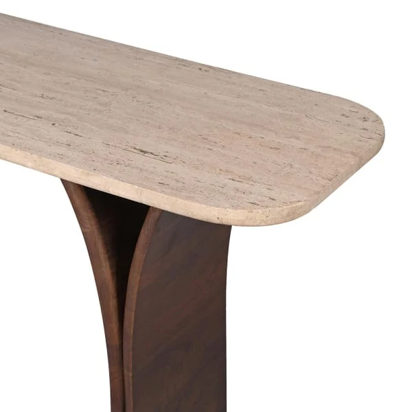 Clement Travertine Console