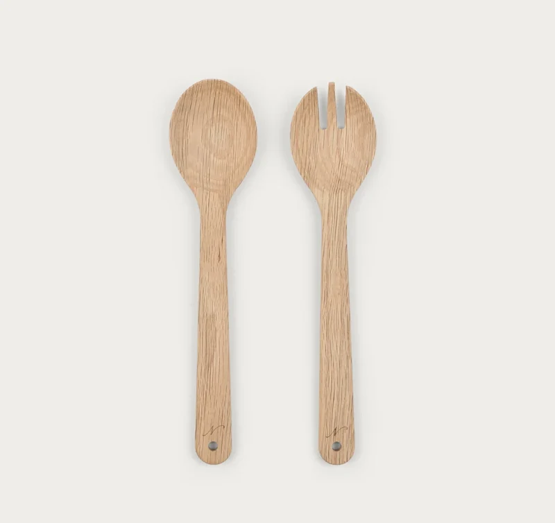 Orford Oak Salad Servers