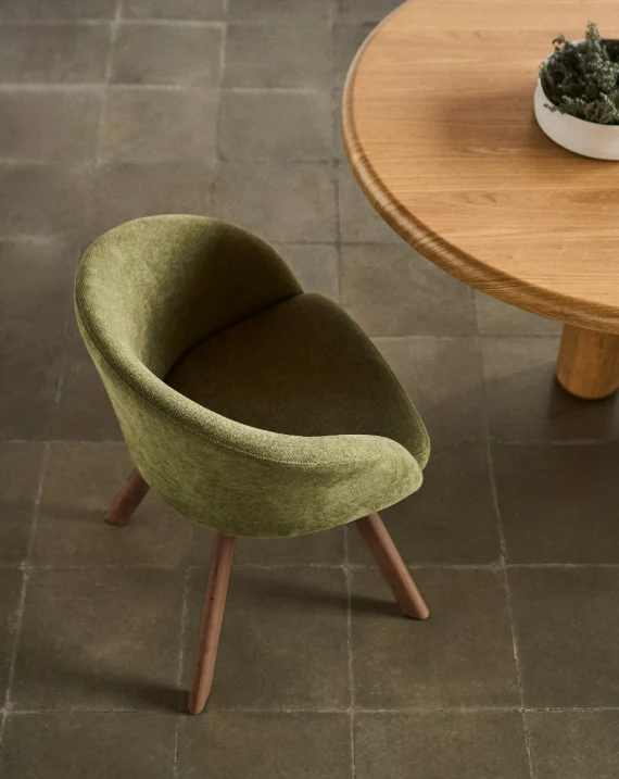 Marvin Chair Green Chenille