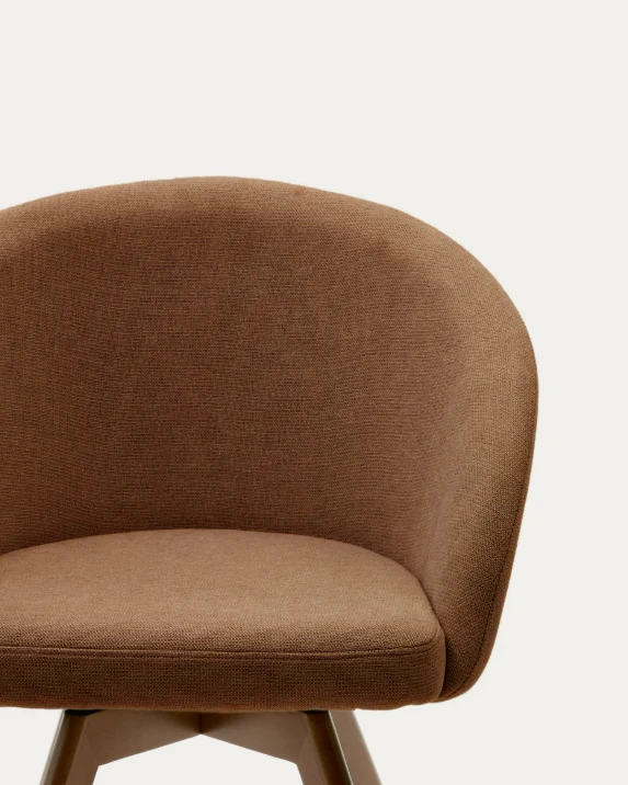 Marvin Swivel Chair Brown Chenille