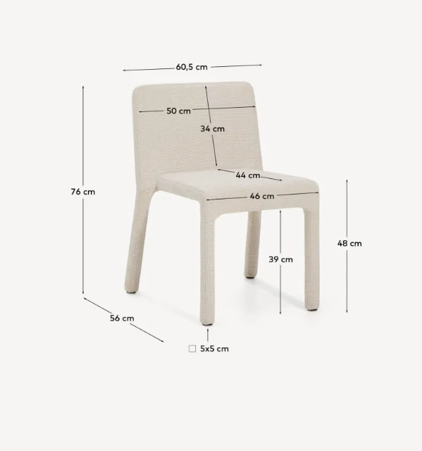 Loria Stackable Chair Beige