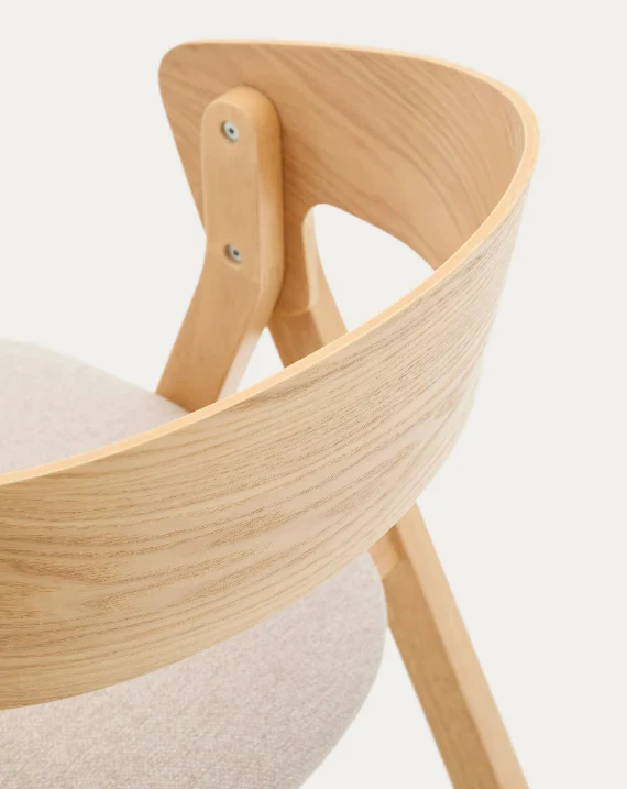 Godia Chair Natural & Beige Chenille