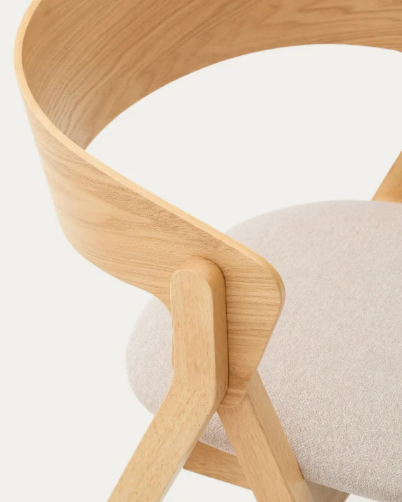 Godia Chair Natural & Beige Chenille