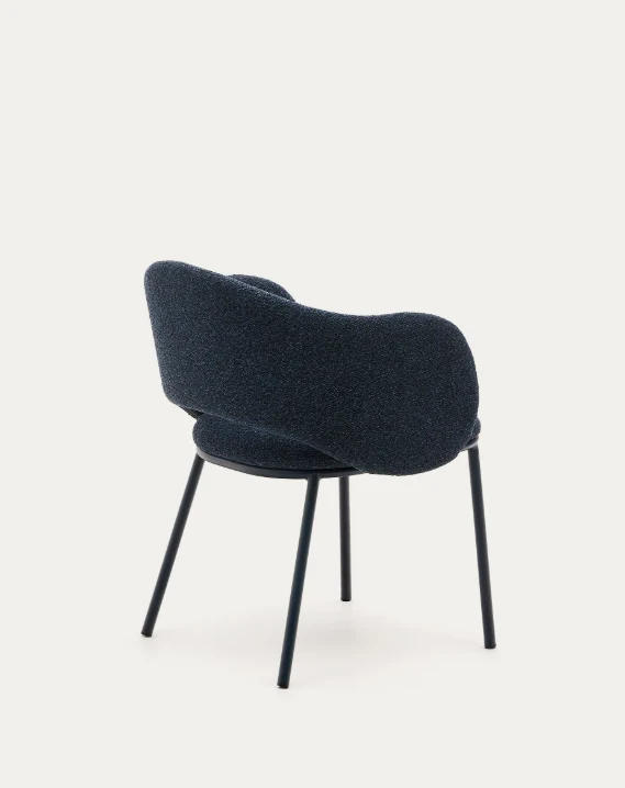 Maina Blue Chenille & Steel