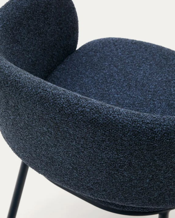 Maina Blue Chenille & Steel