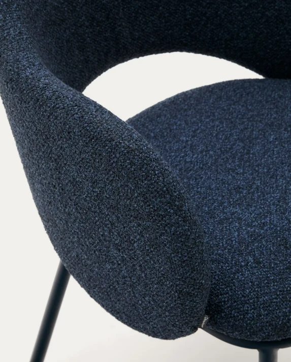 Maina Blue Chenille & Steel