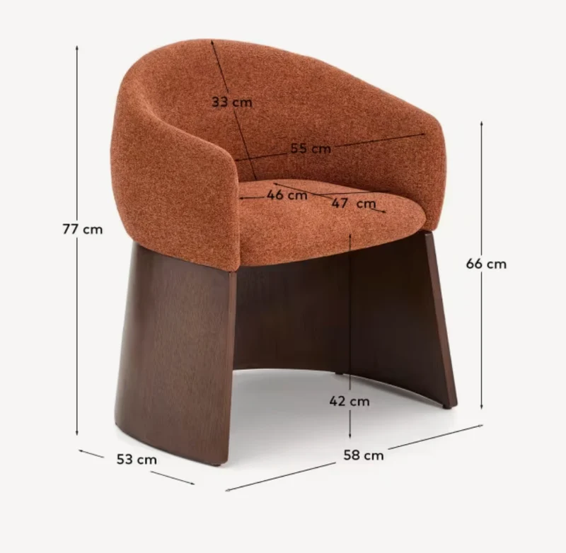 Bosca Terracotta Chenille & Walnut