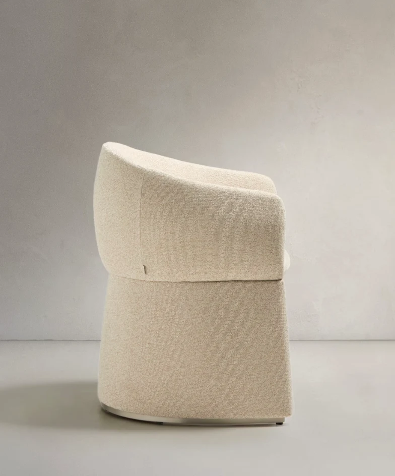 Bosca Chair Beige Chenille