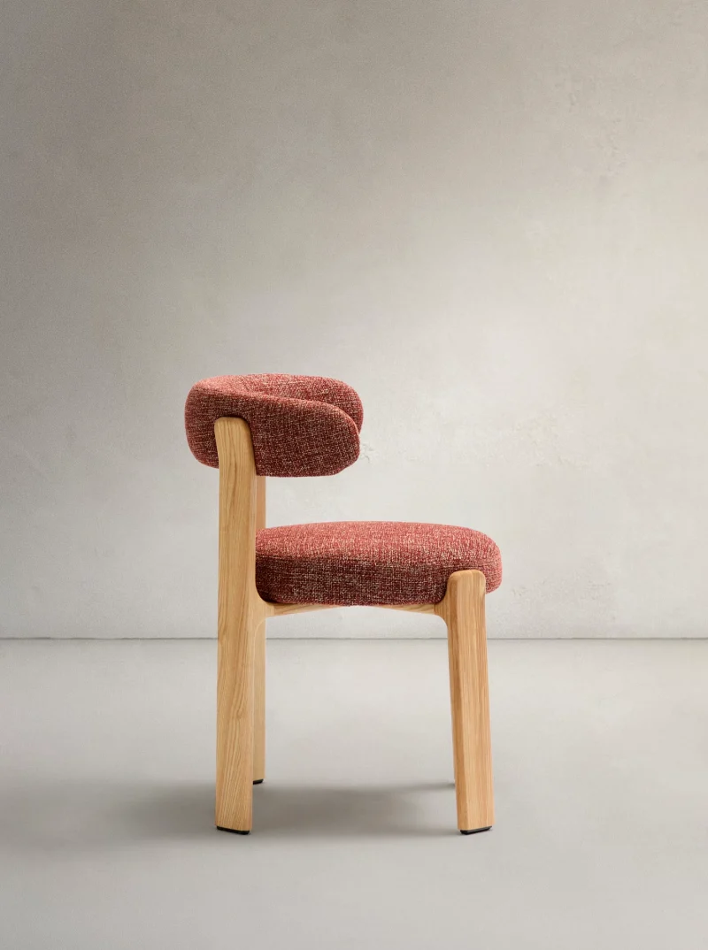 Granite Dining Chair Terracotta Chenille & Ash