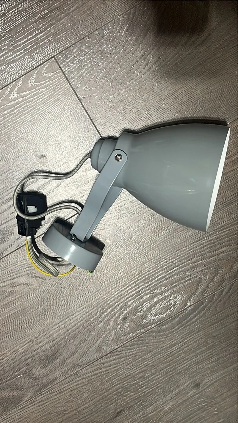 Byron Enamel Wall Light - Grey