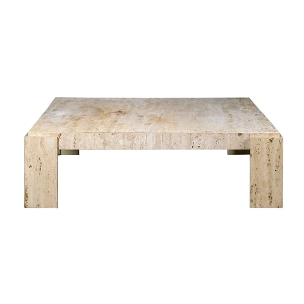 Santiago Travertine Marble Coffee Table