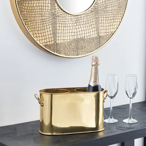 Gold 2 Bottle Wine Holder