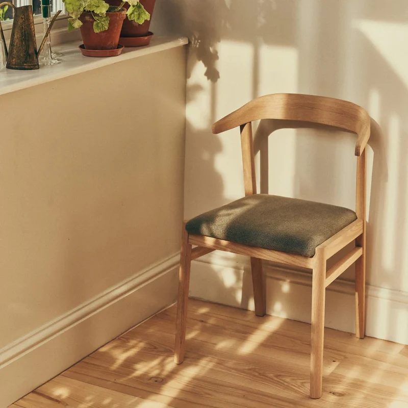 Borough Dining Chair, Signature Linen Moss
