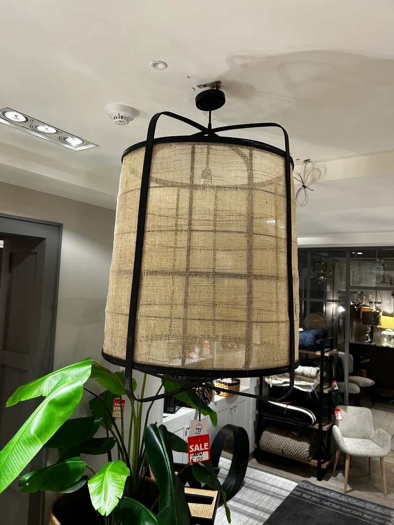 Bamboo & Rattan Pendant Large