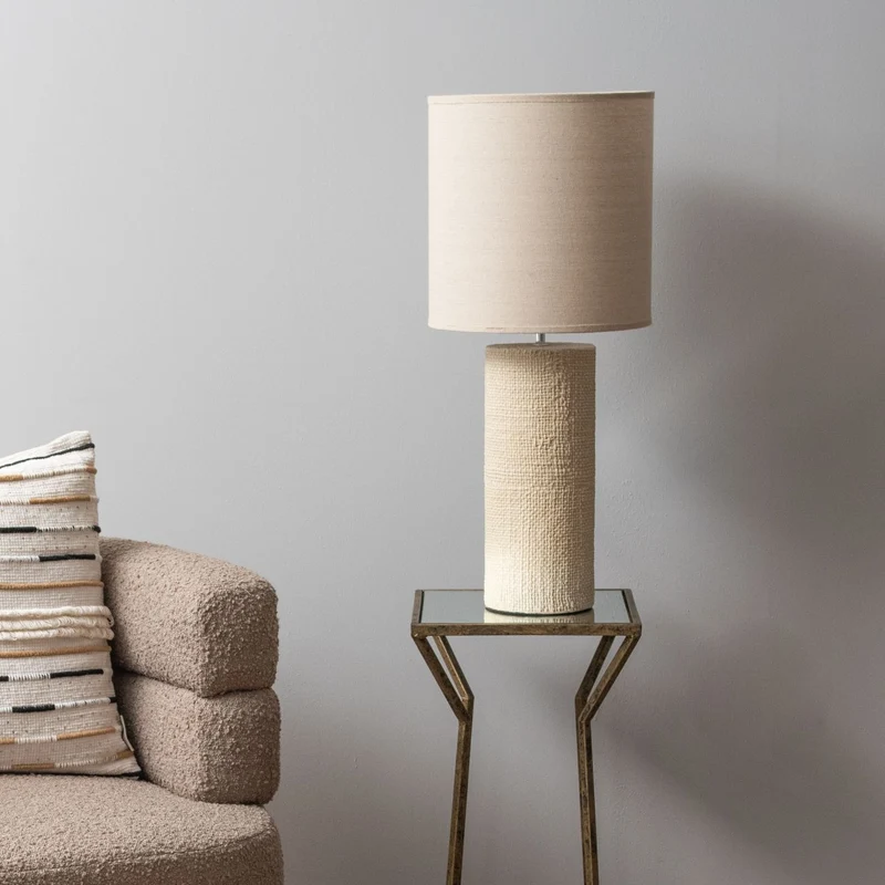 Textured Porcelain Table Lamp