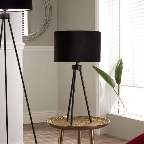 Houston Matt Black Table Lamp