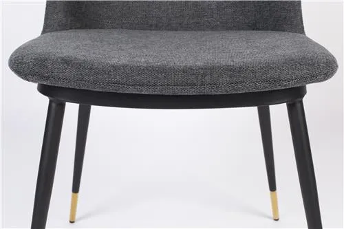 Fabric Dining Chair - Dark Grey