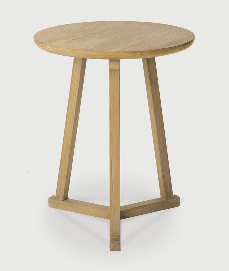 Oak Tripod Side Table