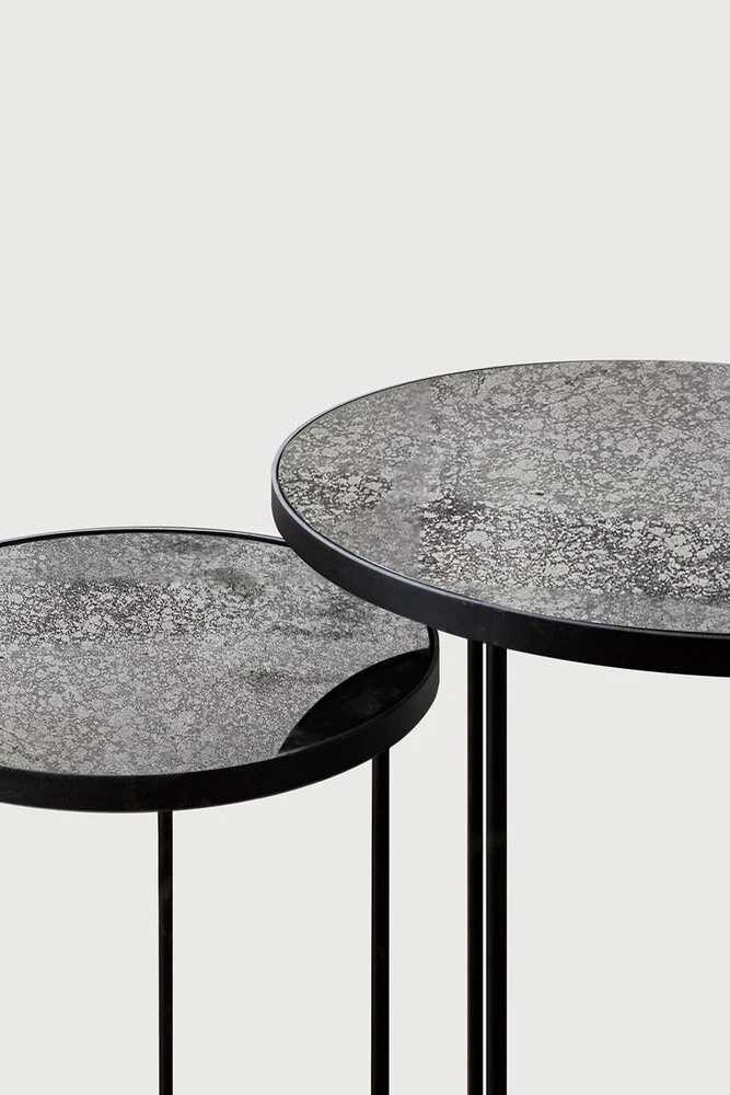 Nesting Side Table Set - Clear