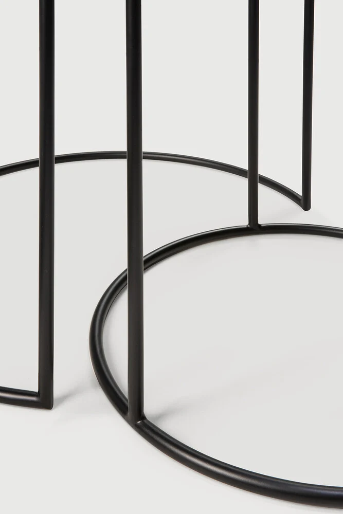 Nesting Side Table Set - Clear