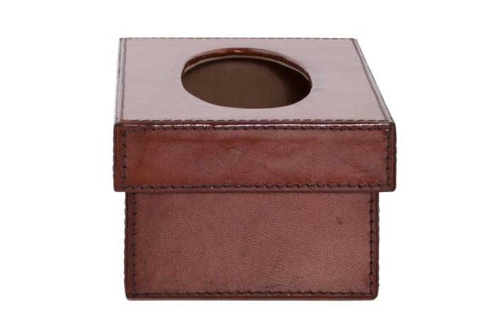 Manhattan Leather Tissue Box