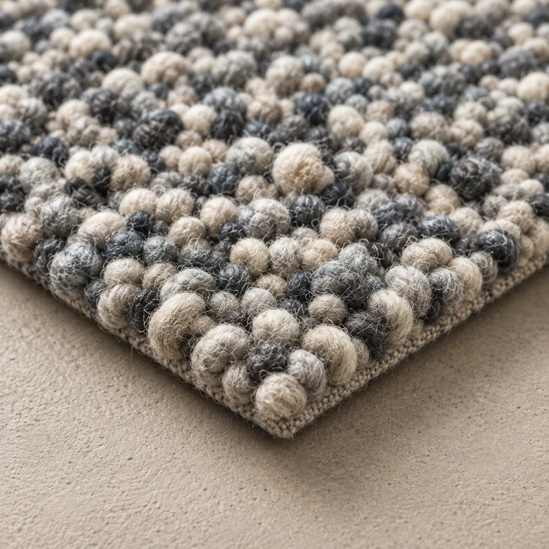 Tapis bouclette bleuetée