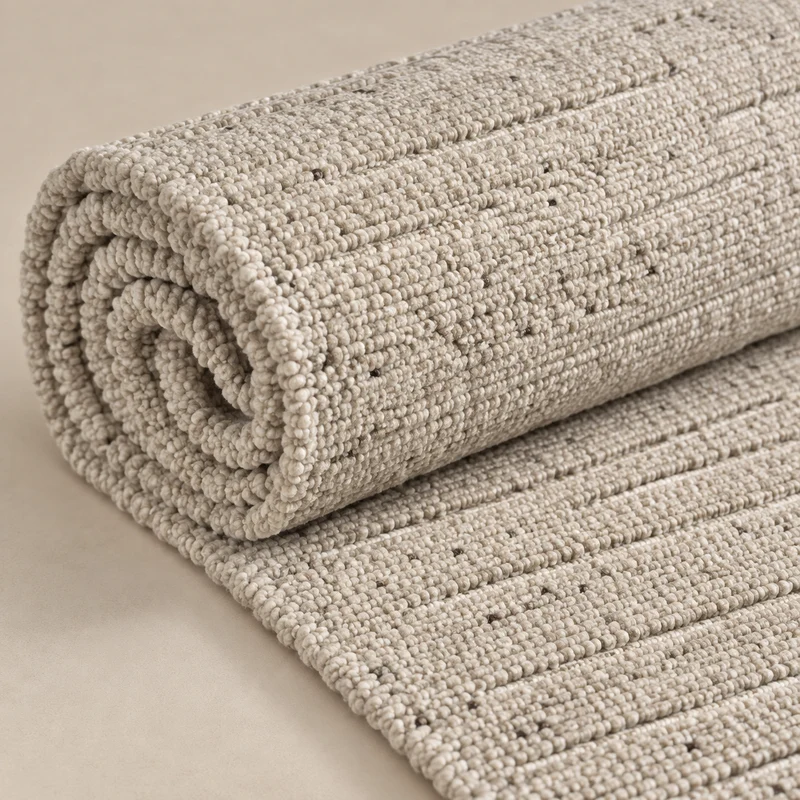 Tapis beige texturé