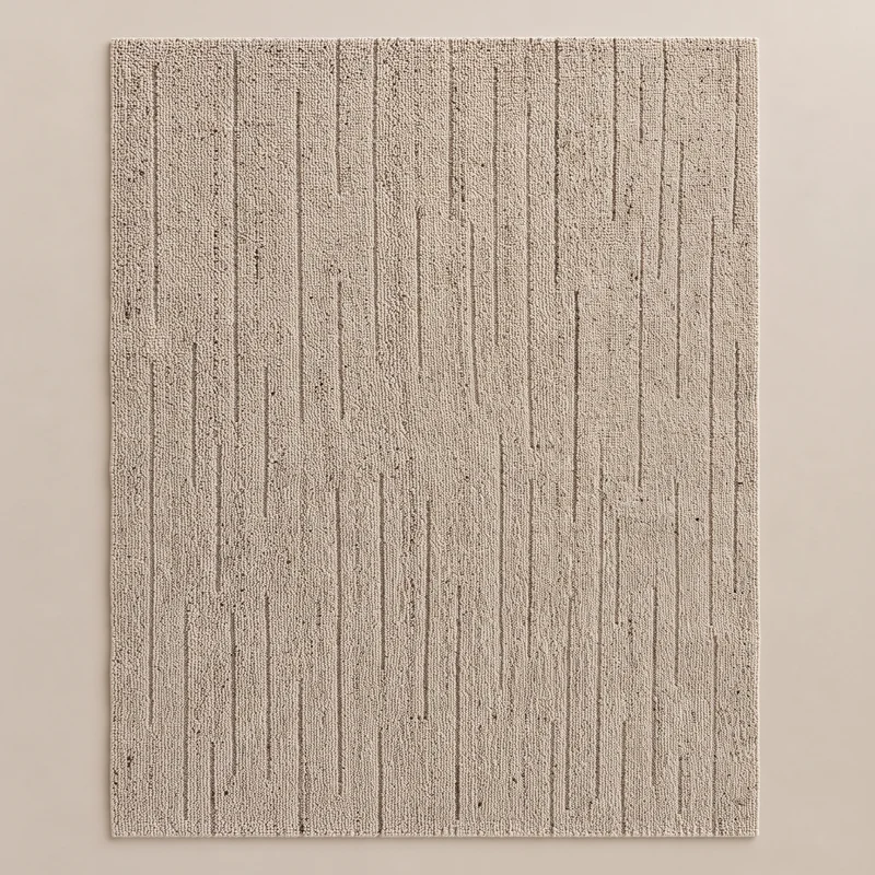 Tapis beige texturé
