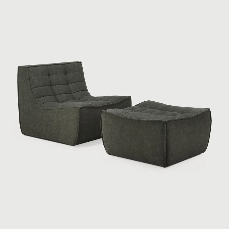 N701 Footstool - Moss