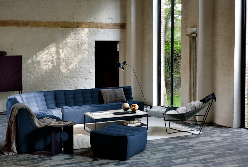 N701 Sofa 3 Seater - Blue