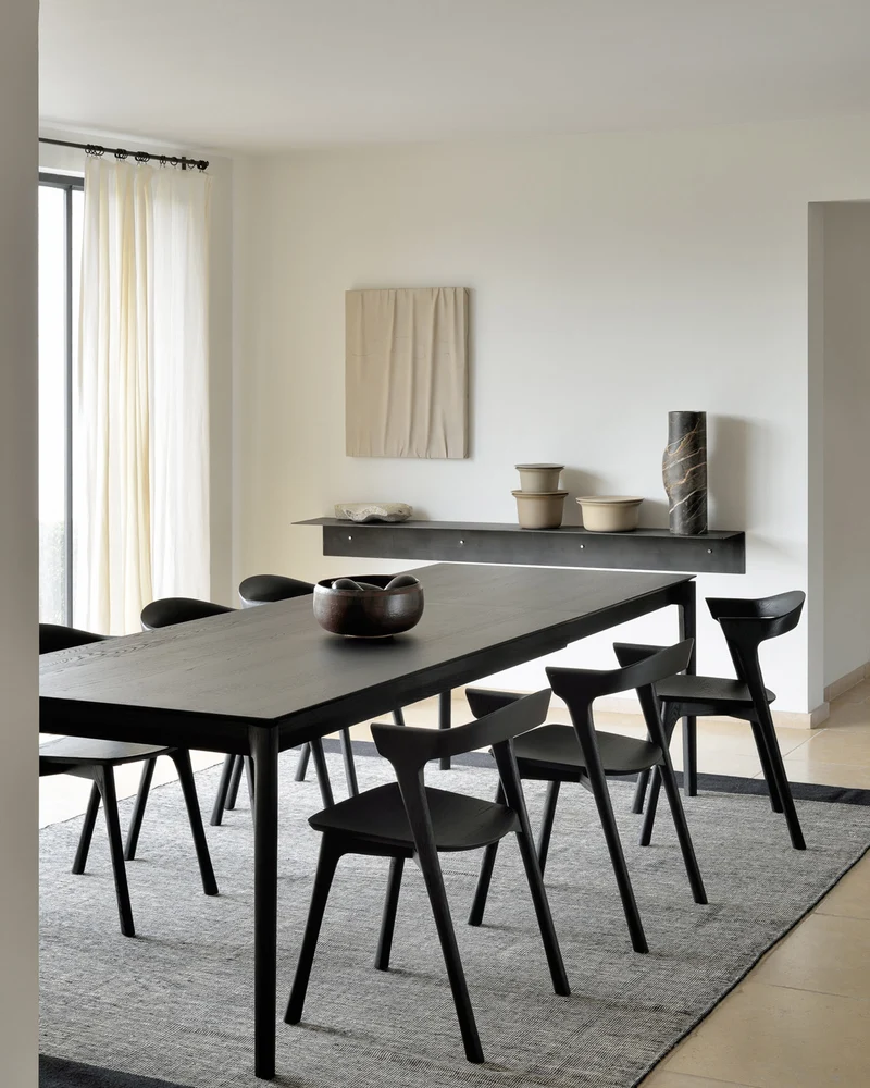 Bok Extendable Dining Table - Oak Black