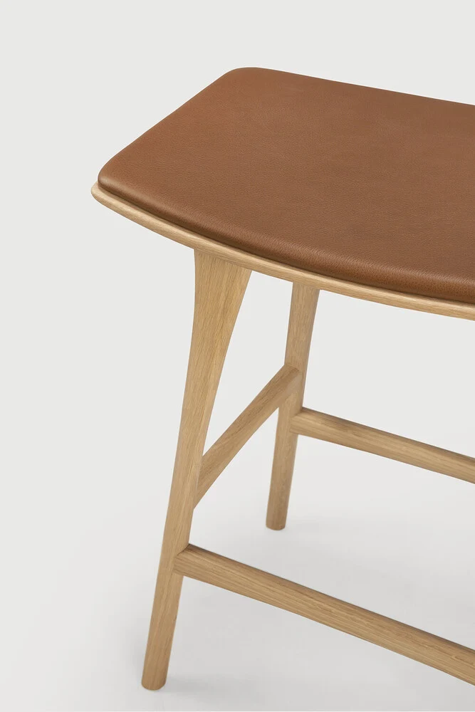 Osso Counter Stool - Cognac Leather