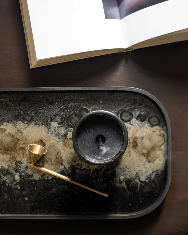 Organic Glass Valet Tray