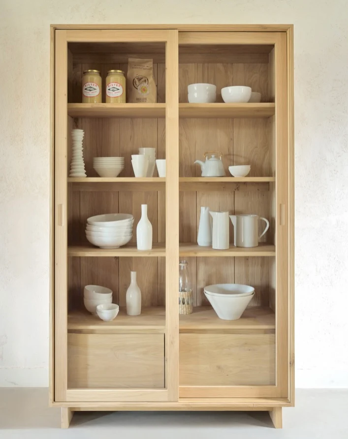 Oak Wave Storage Cupboard