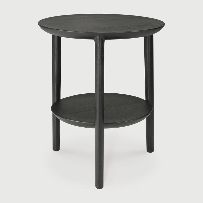 Oak Bok Black Side Table