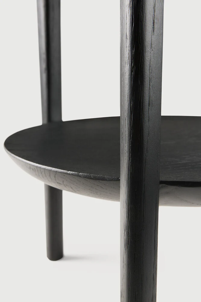 Oak Bok Black Side Table