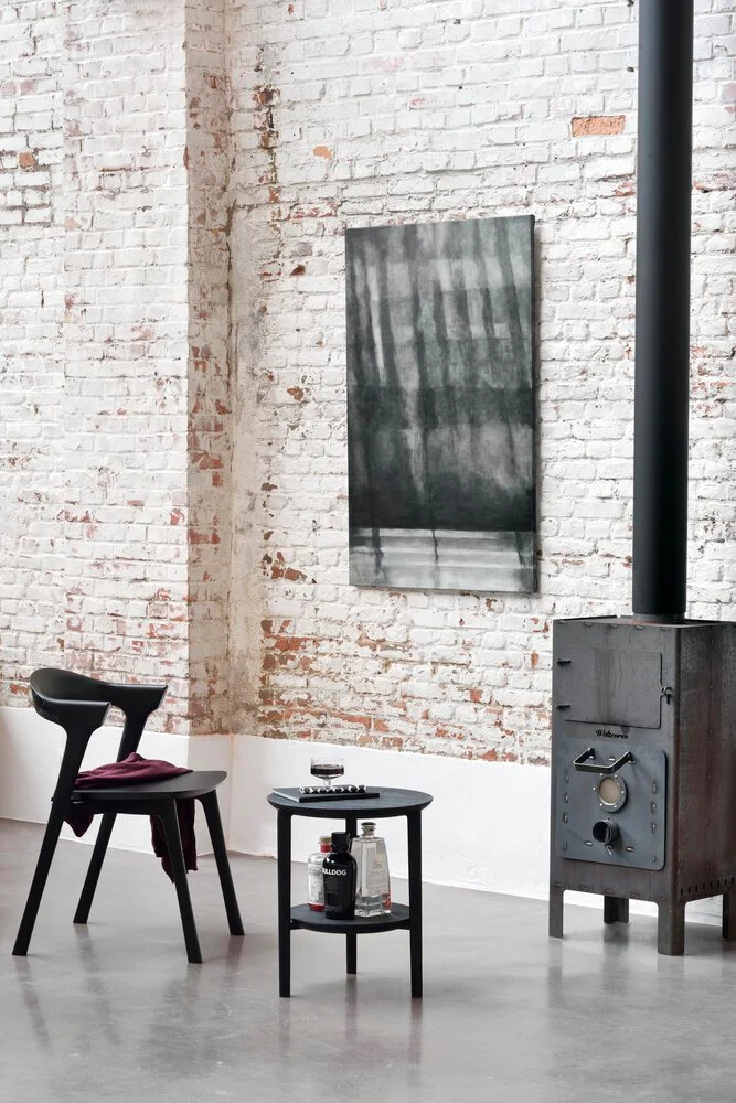 Oak Bok Black Side Table