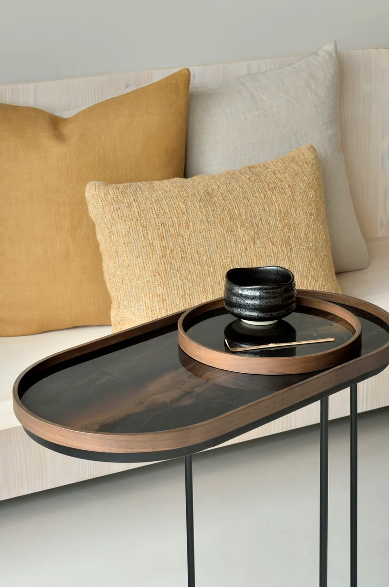 Bronze Organic Glass Tray