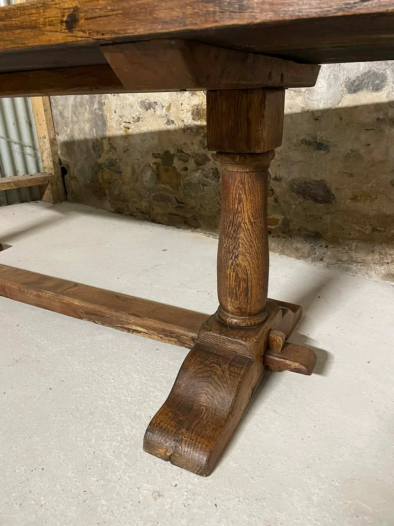 Table de monastère en chêne massif 200 cm