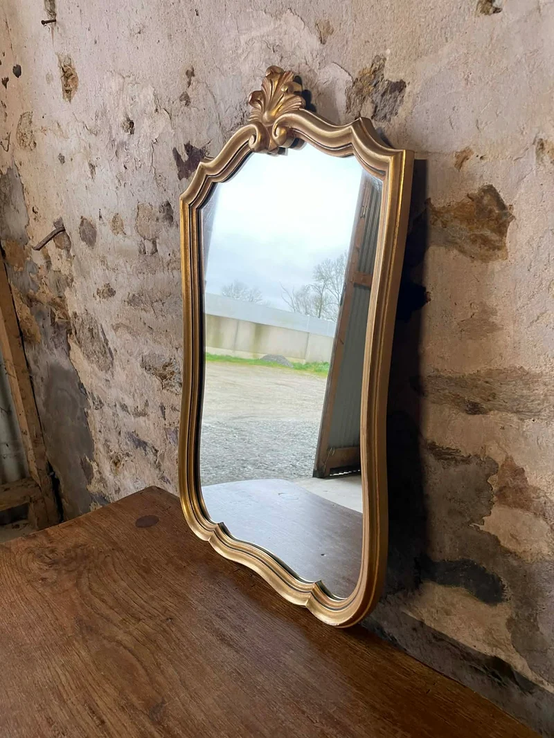Miroir ancien doré style Louis XV