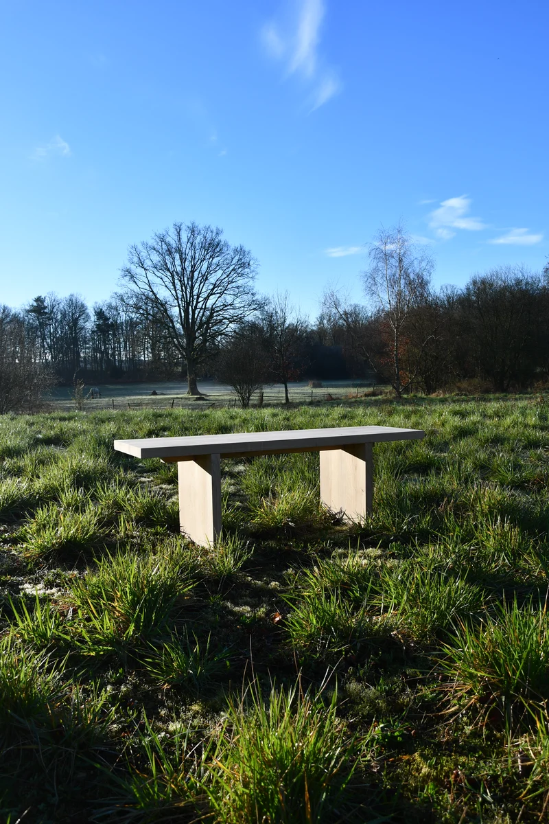 Banc en chêne massif recyclé