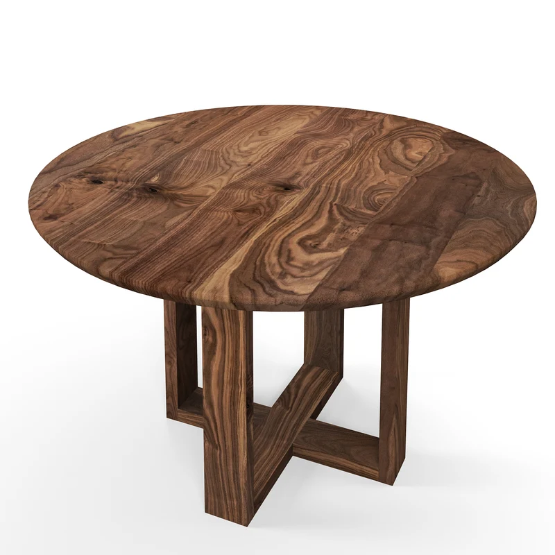 La Table Ronde en Bois Massif