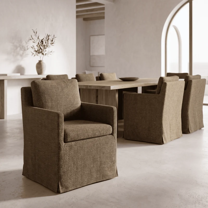 Fauteuil Carmel Lin Kaki