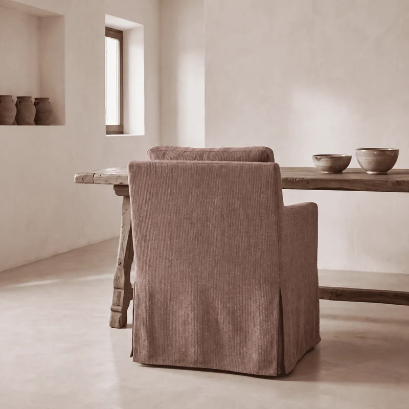 Fauteuil Carmel Lin Chocolat